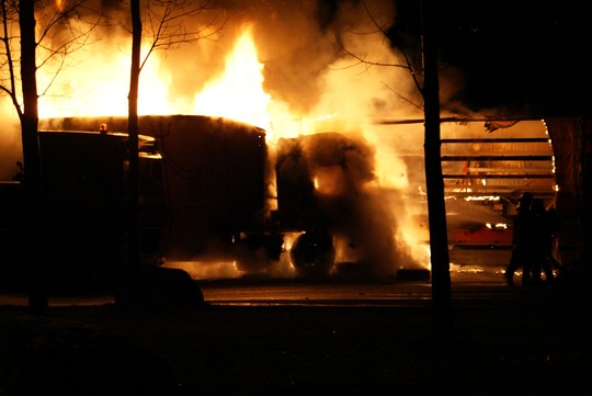 Feuer auf dem Autohof Regensburg