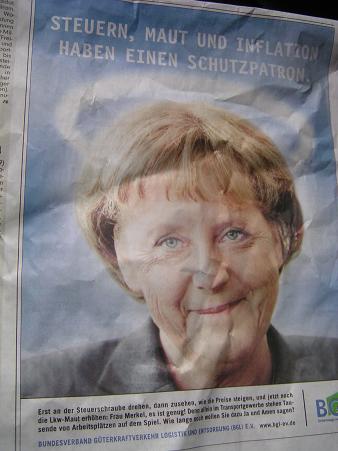Merkel Anzeige