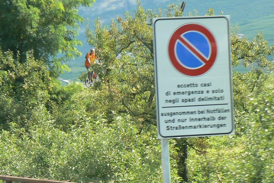 Parkverbot in Südtirol