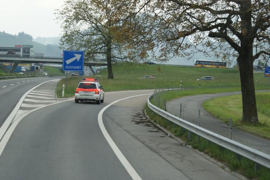 Polizeikontrolle vor Luzern
