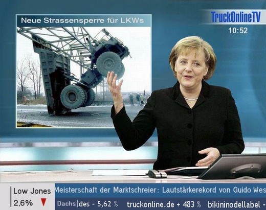 Angela Merkel auf TruckTV